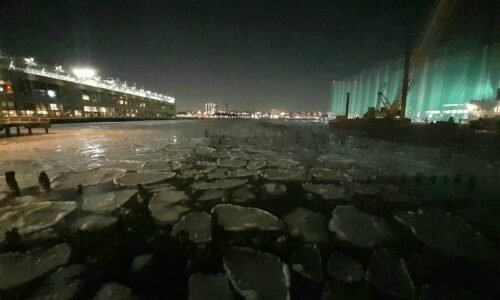 Ice Circles in the Hudson River